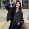 Retro Jacket Coat Design Loose Leisure Short Top