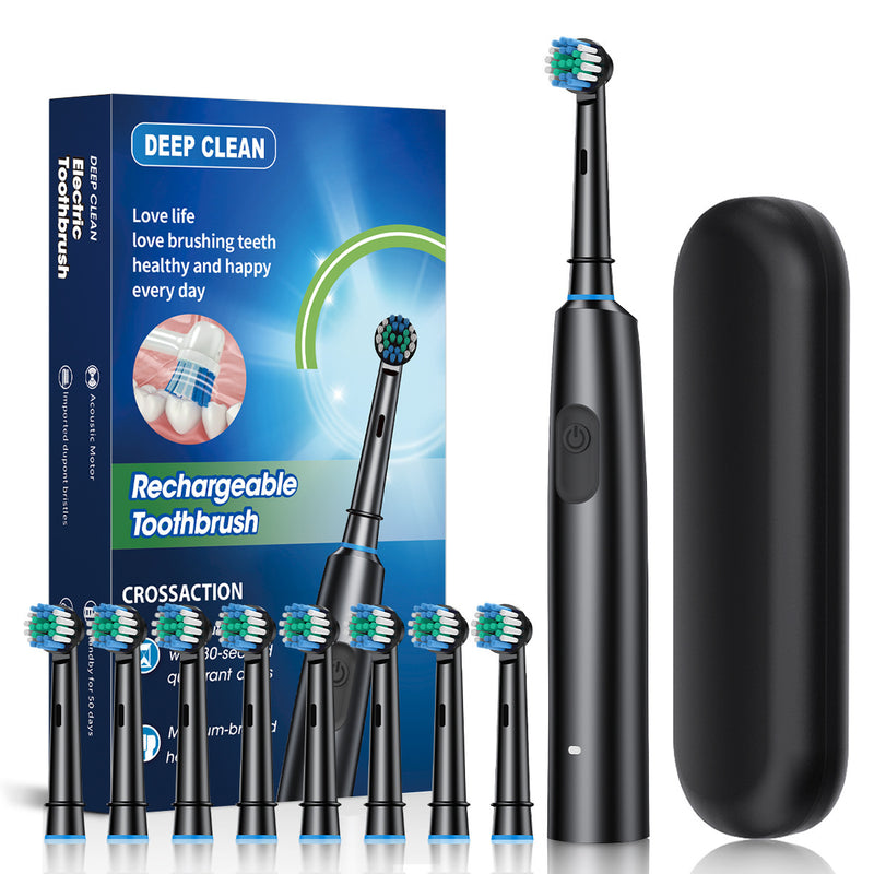 Rotating Round Head Electric Toothbrush Punching Style
